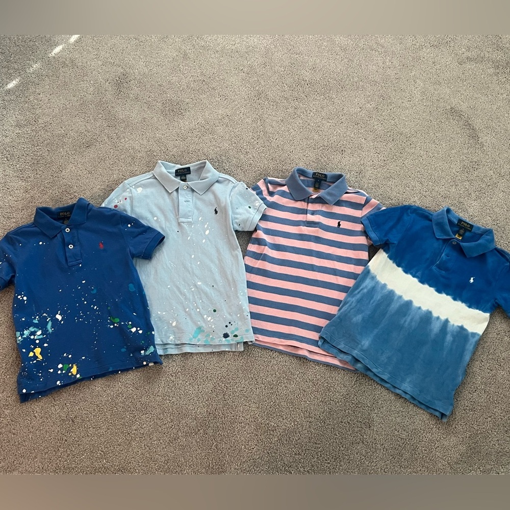 Polo by Ralph Lauren Kids Polo Shirt Collection - Blue, Light Blue, Pink Striped